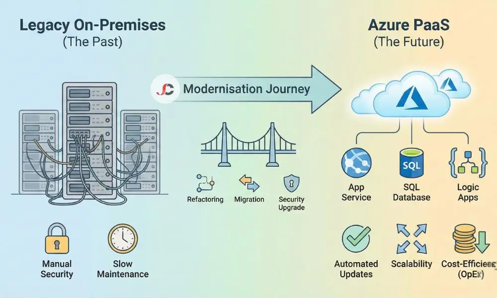 Modernising Legacy Business Apps with Azure PaaS: Cut Costs & Boost Agility for UK SMBs 1 modernising legacy business apps with Azure PaaS