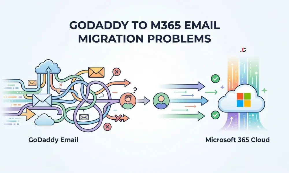 Stop GoDaddy email to Microsoft 365 migration problems with this expert technical guide.